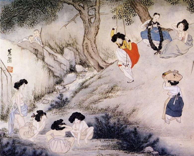 신윤복 단오풍정